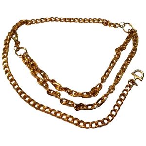 BELT GOLD TONE HEAVY WEIGHT CHAIN BELT
